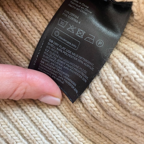 H&M tan turtleneck sweater. Super comfy and stylish! 
Size S - Picture 3 of 3